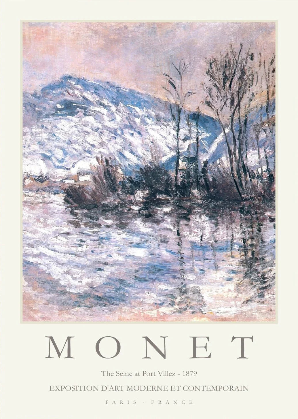 Claude Monet Abstract Landscape Canvas Wall Art | Unframed Print