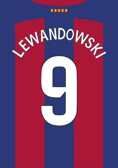 Football Legend Jersey Canvas Poster | Sports Star Wall Art