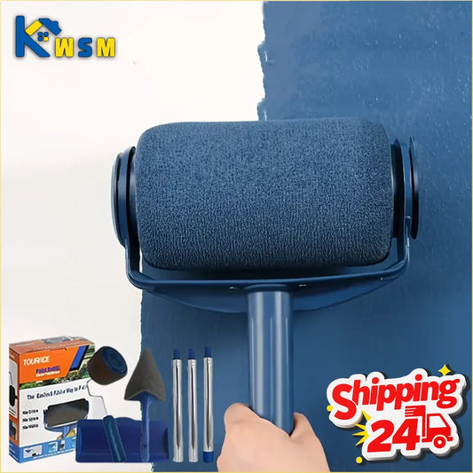 Paint Roller & Angle Brush Set – Complete DIY Wall Painting Kit Paint Roller Kit Oasis Select