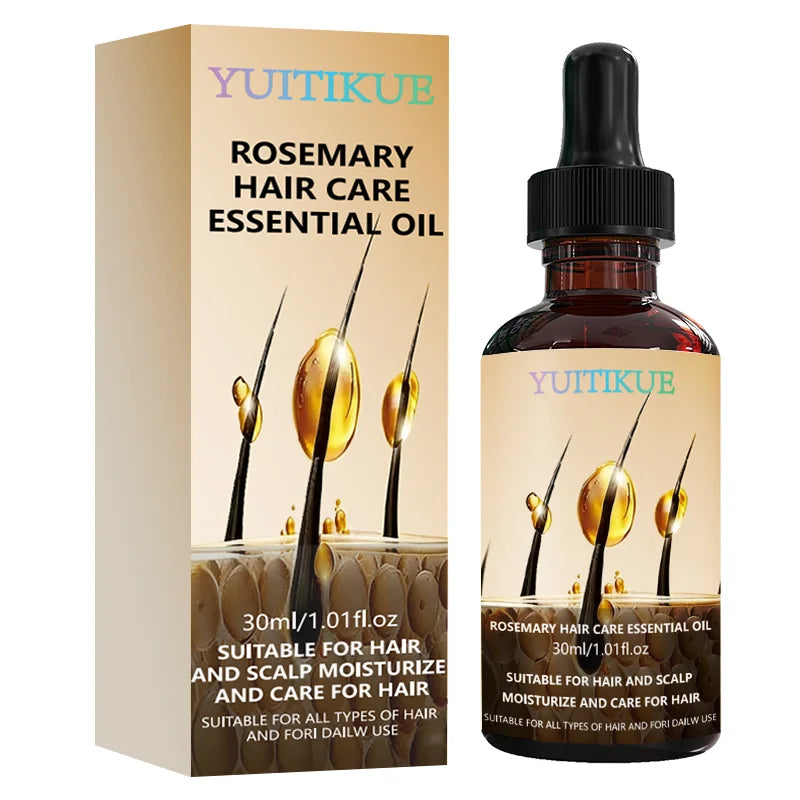 YUITIKUE Rosemary Hair Care Essential Oil | For Hair & Scalp Moisturizing | Suitable For All Hair Types Daily Use 30ml Peaceful Pleasures Health and Wellness 1pc