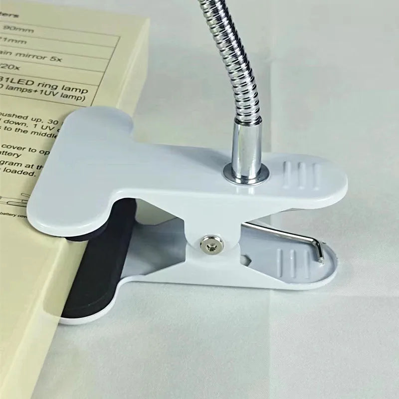 Super Large Magnifier White Light Fresnel Magnifying Lens 4X Reading and Reading Hose Desktop Clip On Magnifying Glass Peaceful Pleasures Health and Wellness