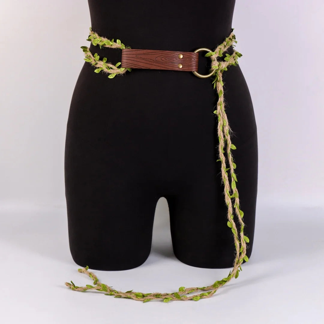 Medieval Long Knot Ring Belt Nordic Witch Rope Viking Revival Costume