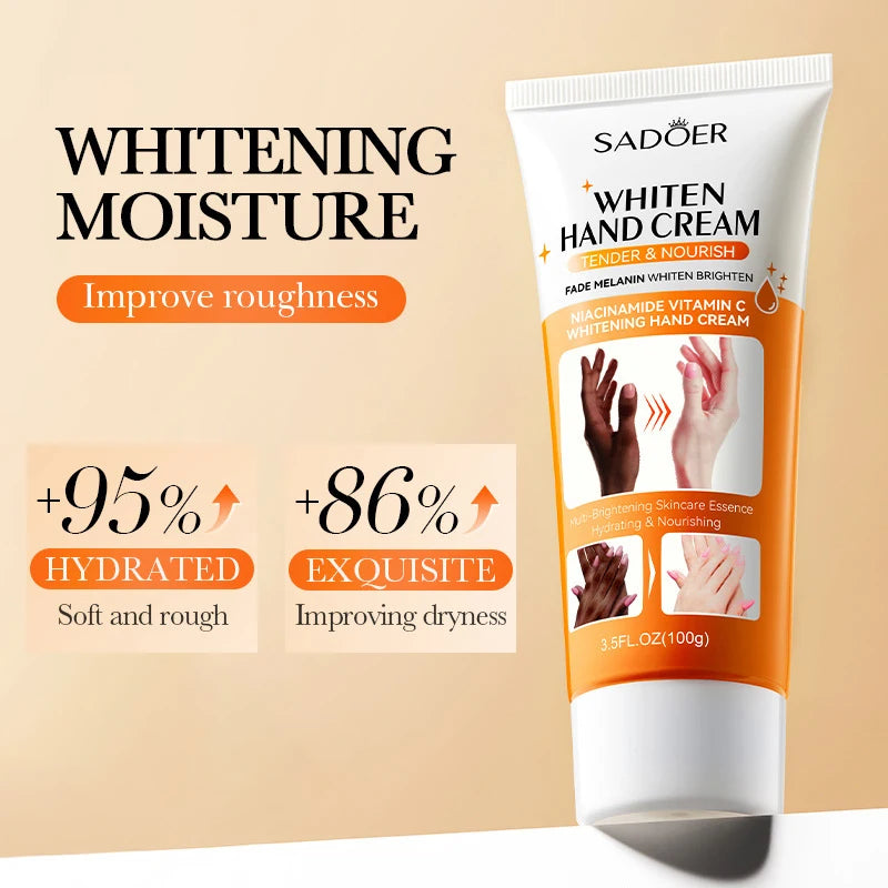 SADOER 100g Moisturizing Hand Cream | Non-Greasy & Brightening