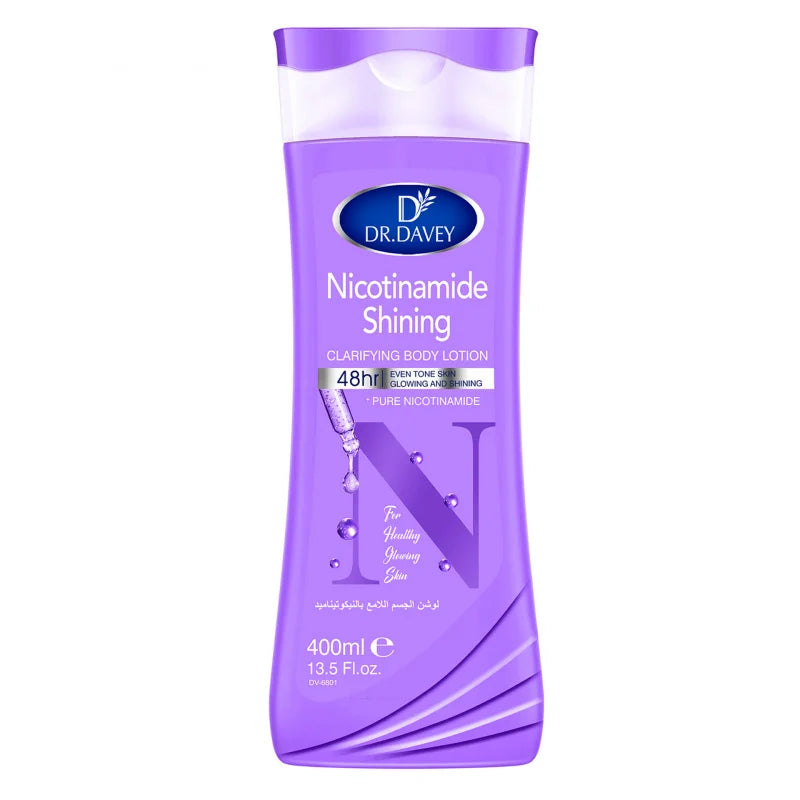 DR.DAVEY Nicotinamide Body Lotion Large capacity, long-lasting fragrance, refreshing and moisturizing, non-greasy family pack Peaceful Pleasures Health and Wellness