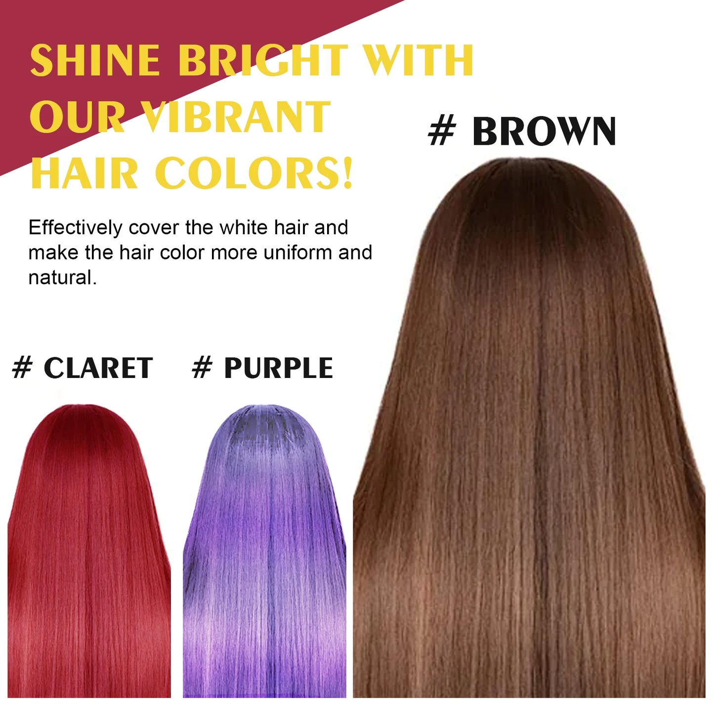 EELHOE 5-Color Hair Dye Shampoo – 3-in-1 Color, Repair & Nourish | Ginseng & Ganoderma 100ml Peaceful Pleasures Health and Wellness