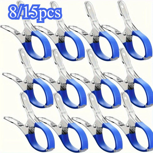 Stainless Steel Pool Cover Clips – Windproof Spring Clips 8/15 Pack Pool Cover Clips Peaceful Pleasures Health and Wellness