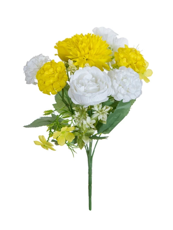 Artificial Silk Hydrangea Rose Bouquet | Home & Wedding Decor