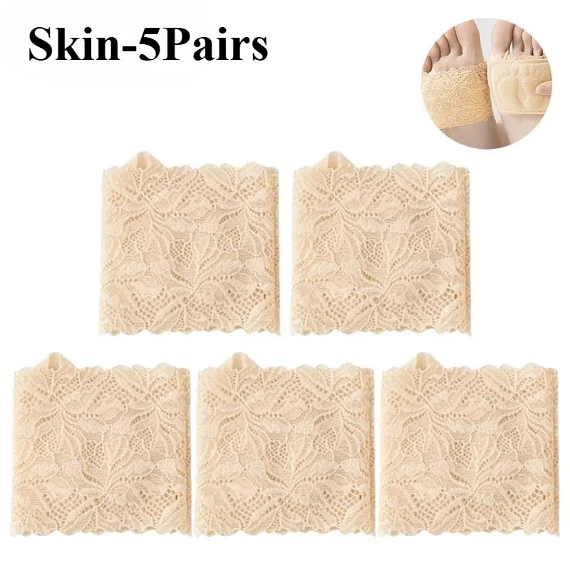 Women's Non-Slip Invisible Half Sole Socks for High Heels