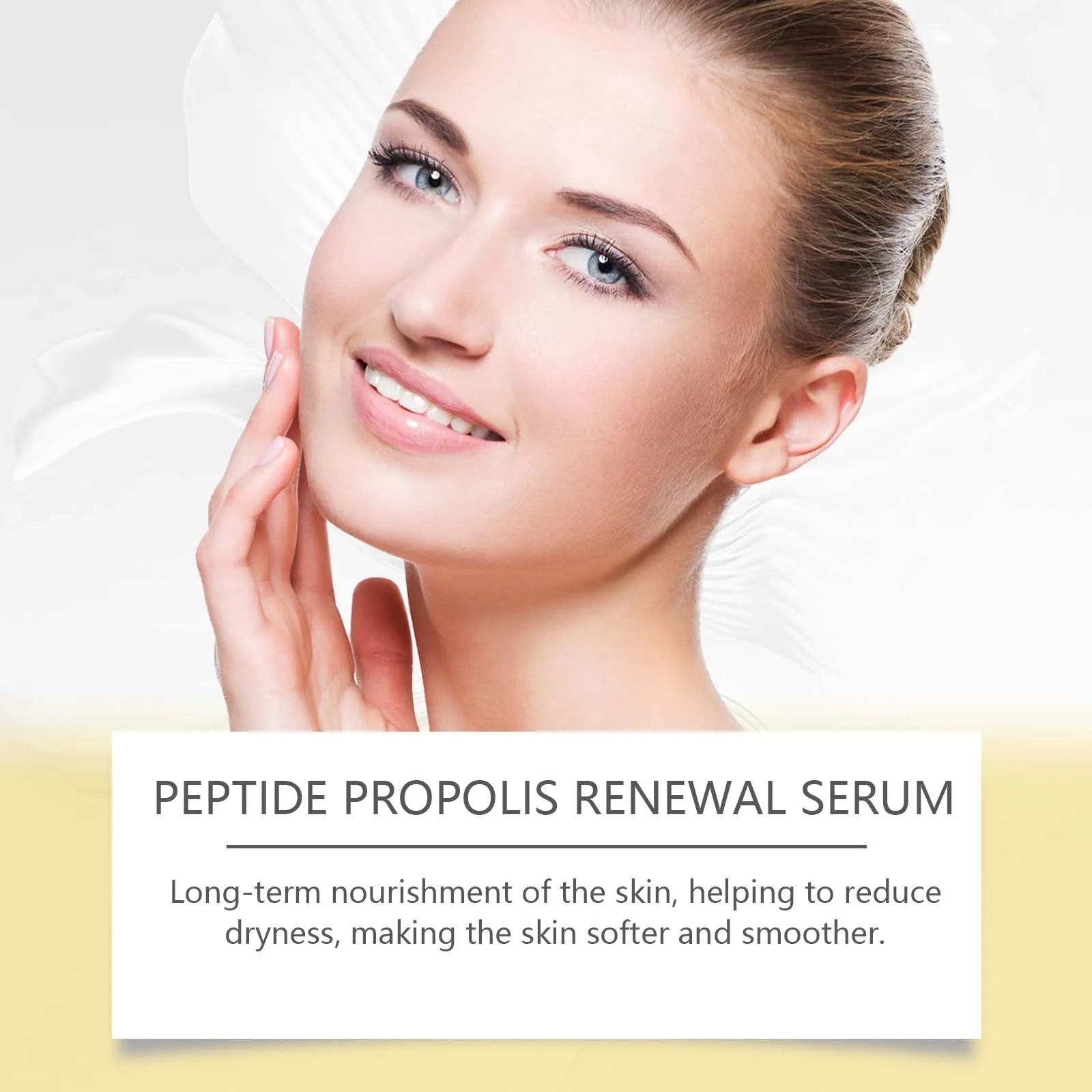 Peptide Propolis Face Serum Reduce Dryness Firming Lifting Anti Redness Renewal Smoothing Nourishing Repair Damaged Skin Essence Peaceful Pleasures Health and Wellness