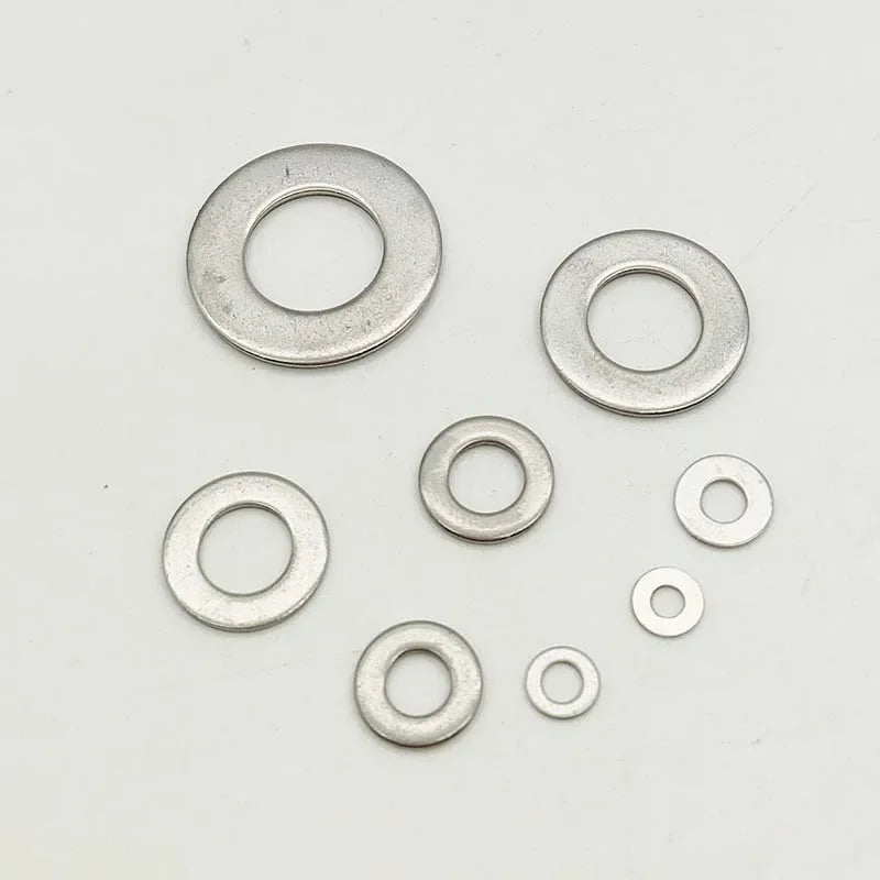 304 Stainless Steel Flat Washers Set 180/360pc – Multi-Size Peaceful Pleasures Health and Wellness