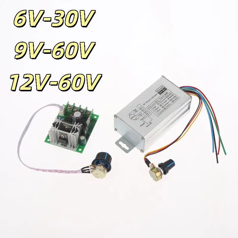1Pcs DC 9V-60V 12V 24V 60V 20A Motor Pulse Width Modulator Regulator PWM Speed Regulator Stepless DC Motor Speed Controller Peaceful Pleasures Health and Wellness
