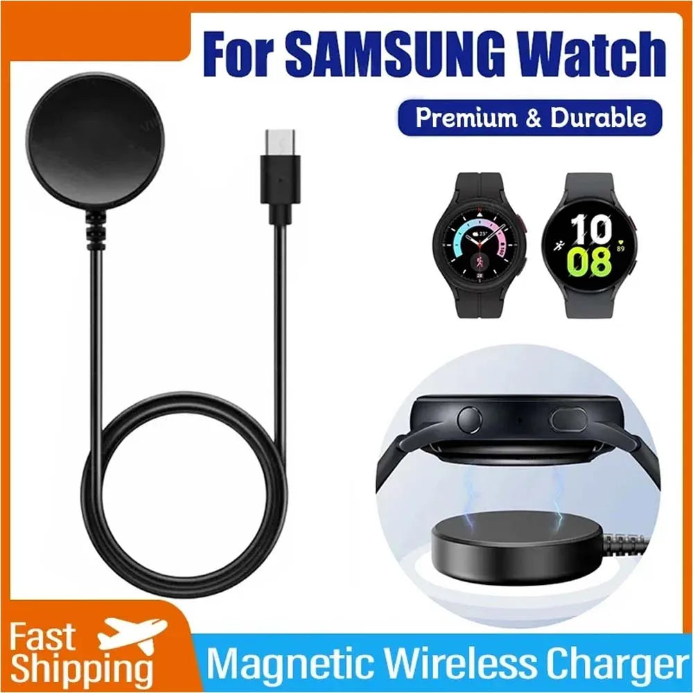 For Samsung Galaxy Watch 8/7/6 Classic/5/5 Pro/4 Classic Charger USB-C Type C Charger Smart Watch Charger Replacement Charger Peaceful Pleasures Health and Wellness