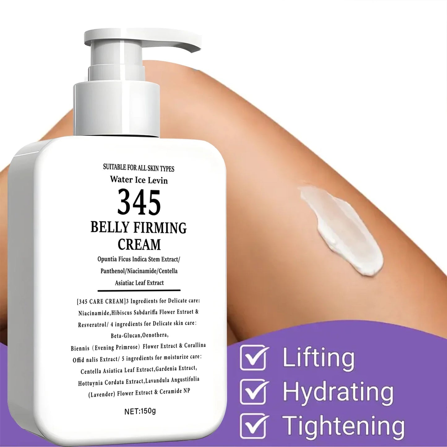 345 Belly Firming Cream – Niacinamide & Centella Body Cream