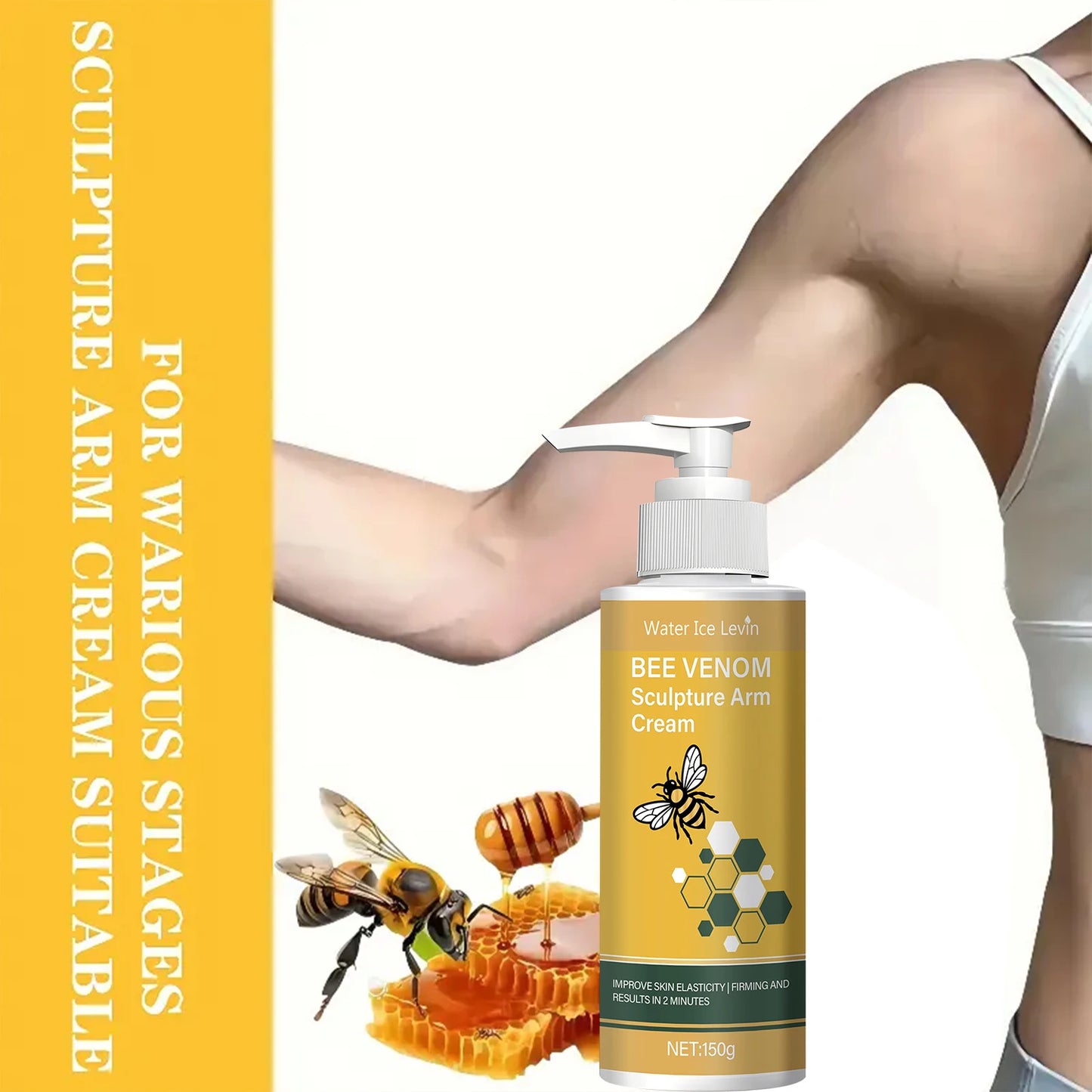 Bee Venom Arm Cream – Firming & Moisturizing with Turmeric & Coconut Oil