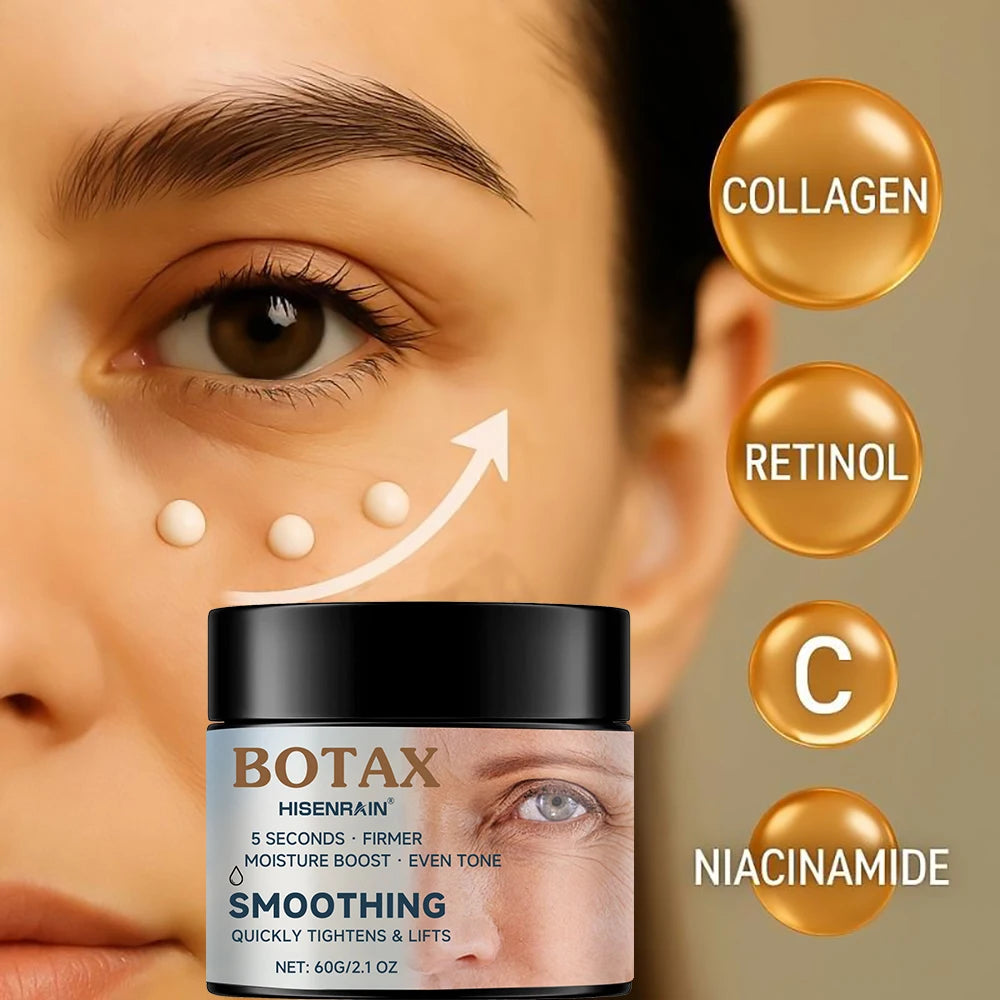 HISENRAIN Botax Eye Cream Moisturizing & Hydrating Anti-Aging Treatment, Reduce Dark Circles Wrinkles Puffy Eyes. Peaceful Pleasures Health and Wellness