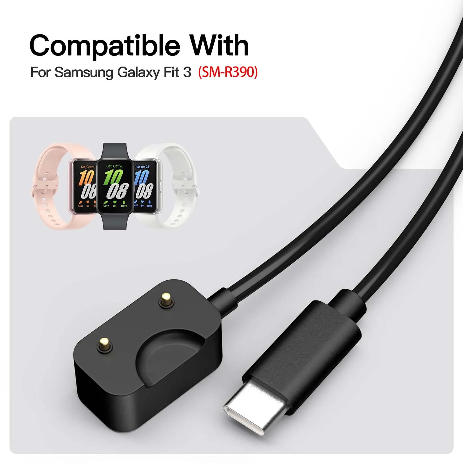 Samsung Galaxy Fit 3 Magnetic Charger Cable 100cm USB-C Peaceful Pleasures Health and Wellness