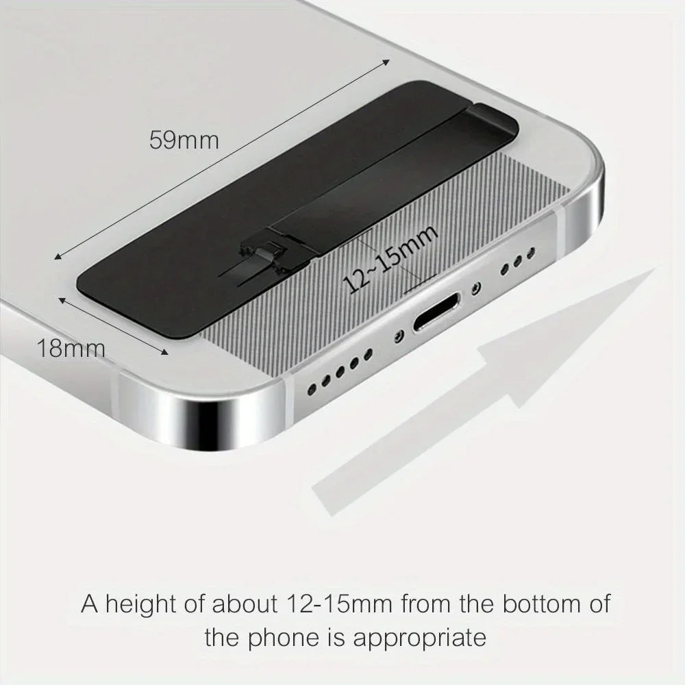 Foldable Stainless Steel Phone Kickstand – Universal Stand
