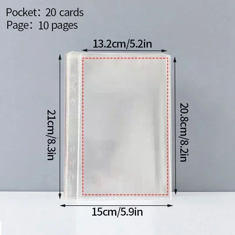 A5 Photocard Holder Kpop Photo Album for Photographs Photo Card Supplies Photocards Binding Binder Cards Skirt Polaroid Bikini 3 Peaceful Pleasures Health and Wellness 20cards 10pages