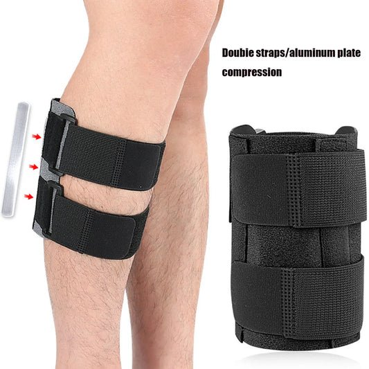 One Piece Adjustable Ischium Guard Leg Cover Detachable Pressure Pad Running Cushion Aluminum Plate Fixed Support Guard Peaceful Pleasures Health and Wellness
