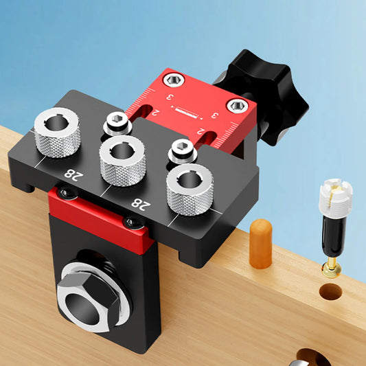 3in1 Hole Jig 1 Aluminum Alloy Dowel Woodworking Puncher Peaceful Pleasures Health and Wellness Default Title