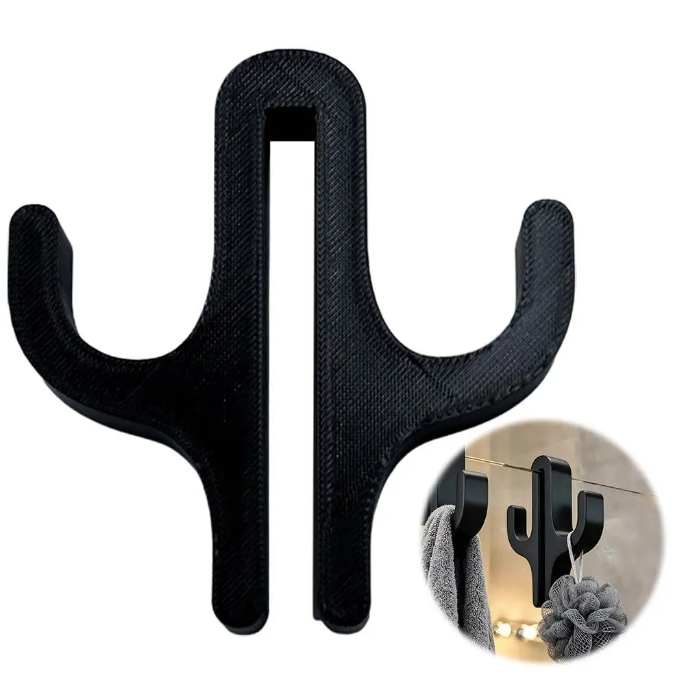 No-Drill Shower Door Clip-On Hooks | Towel & Bath Organizer