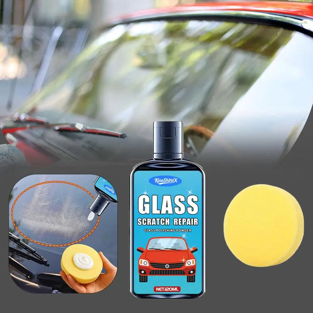 Car Glass Scratch Repair Paste & Polishing Kit | 120ml