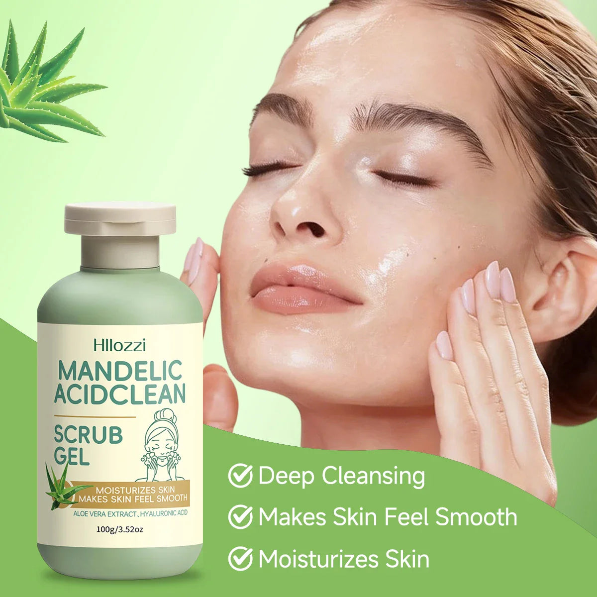 Hllozzi Mandelic Acid Exfoliating Cleansing Gel 100g