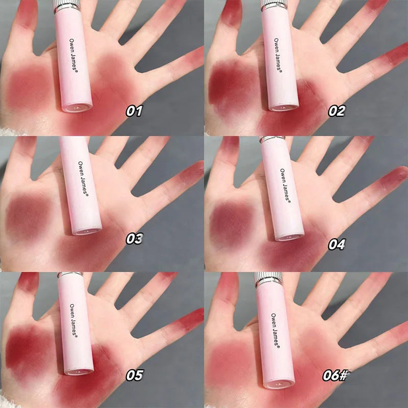 Korean Matte Mousse Lipstick | Velvet Long-Lasting Lip Color