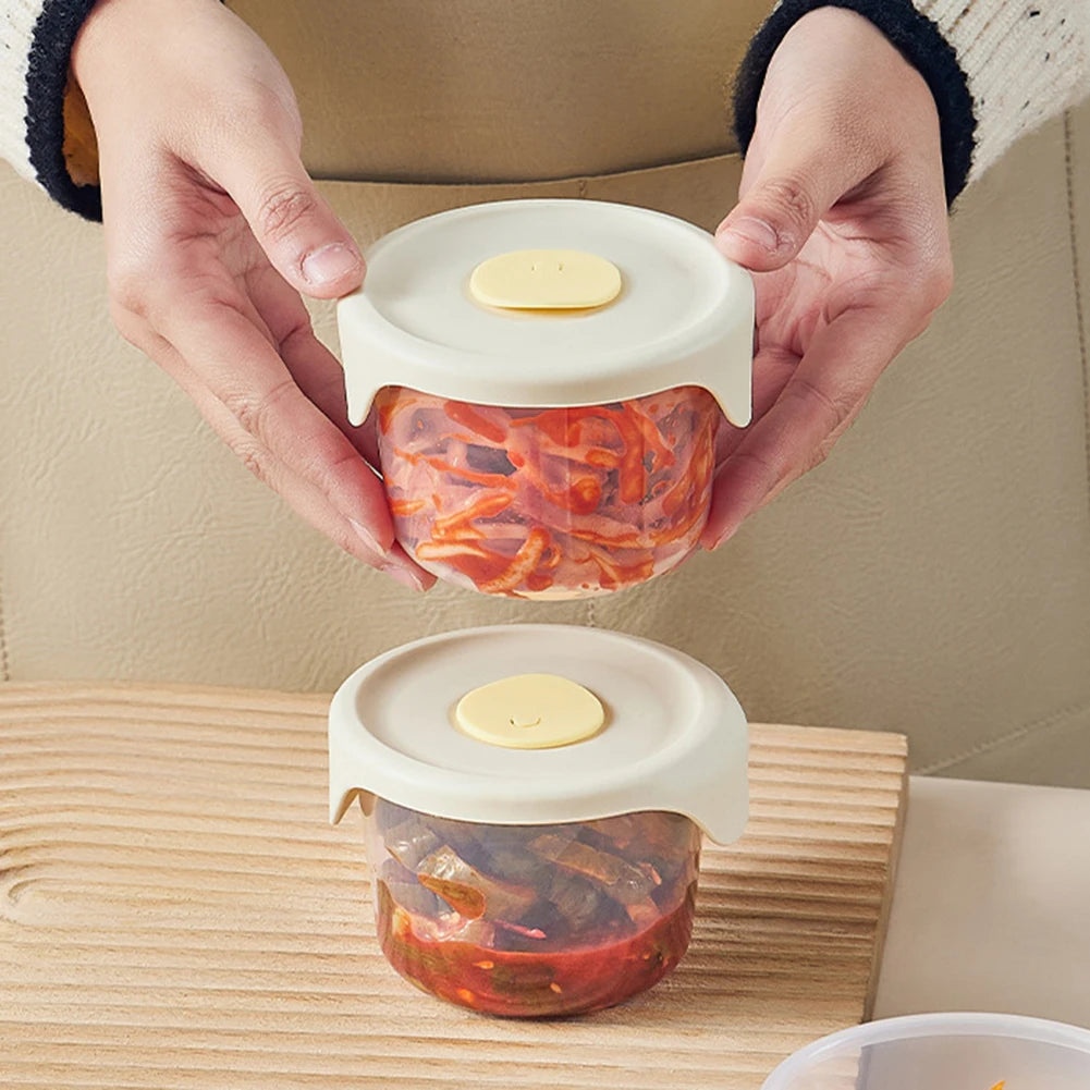 3-Pack Airtight Mini Food Storage Containers – Kimchi & Snacks
