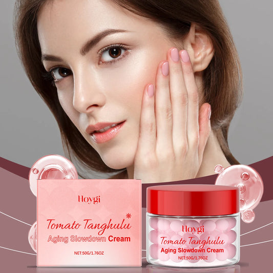 Hoygi Tomato Capsule Anti-Aging Brightening Face Cream 50g Facial Moisturizer Cream Peaceful Pleasures Health and Wellness