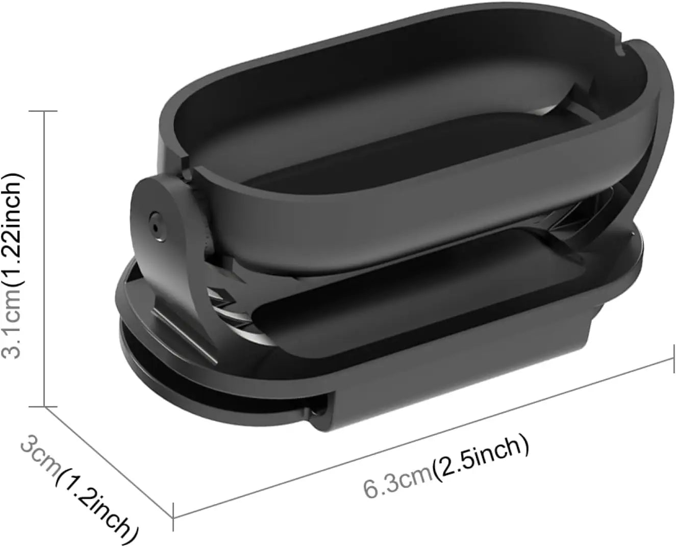 Magnetic Hat Clip Mount for Insta360 GO2, GO3 & GO 3S