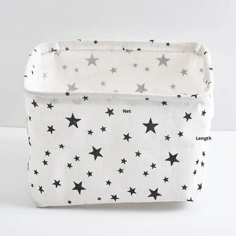 Cotton Linen Waterproof Desktop Storage Box & Organizer