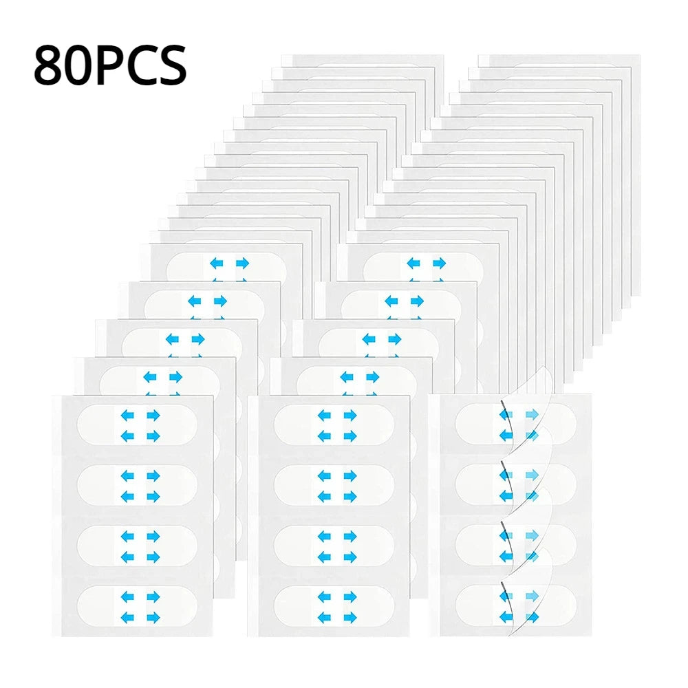 80pcs Invisible V Face Lifting Patches Facial Slimming Firming Stickers for Forehead, Neck & Chin Peaceful Pleasures Health and Wellness 80pcs