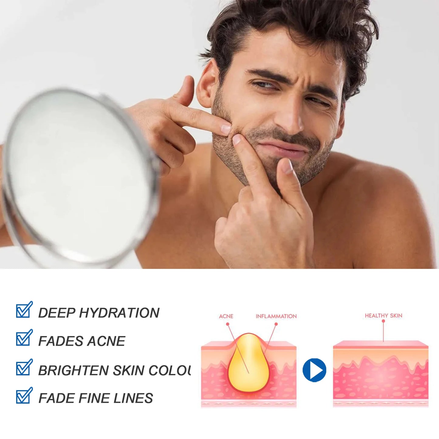 Men's Multi-Action Face Cream | Nicotinamide & Hyaluronic Acid