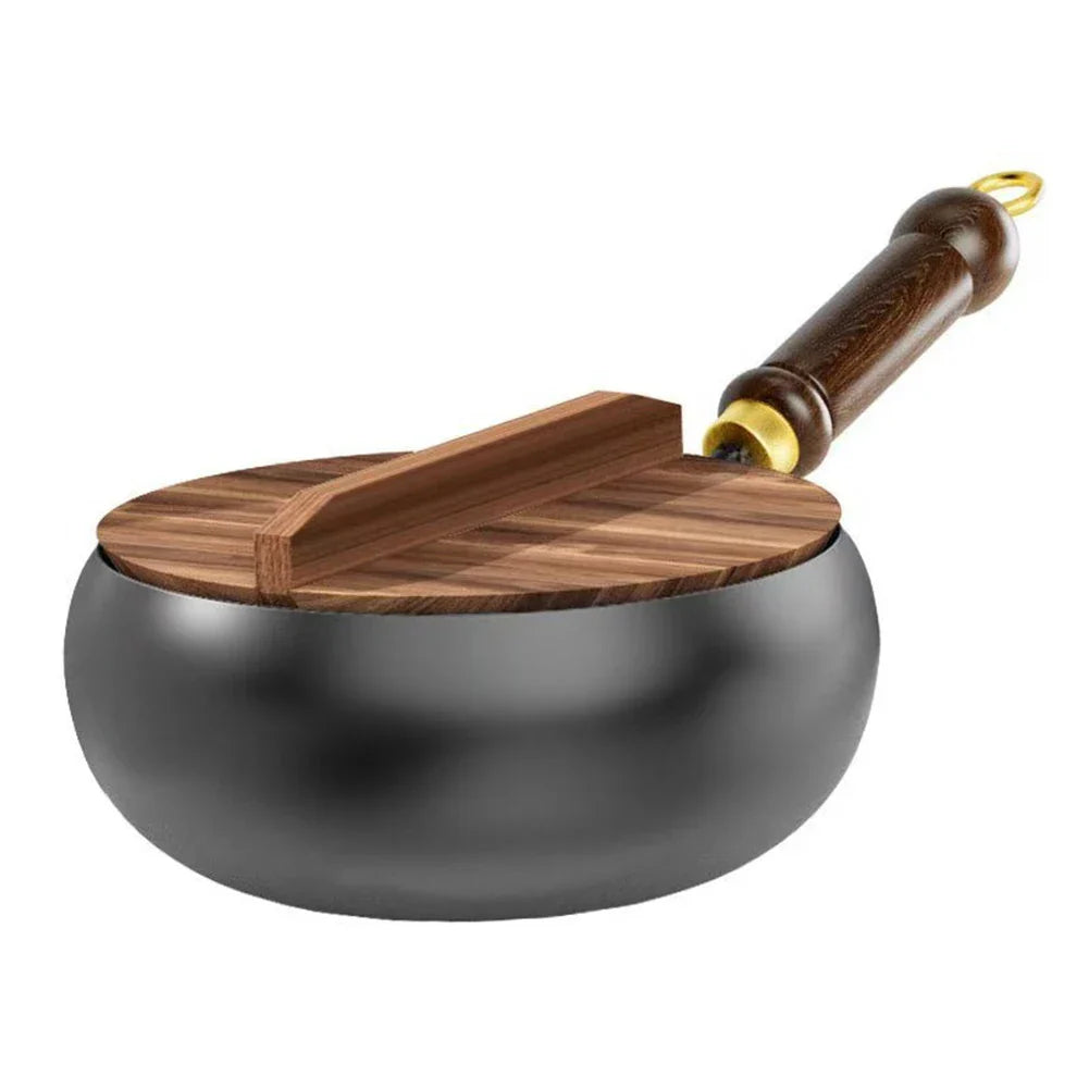 Hand Forged Iron Wok – Chinese Big Belly Uncoated Frying Pan