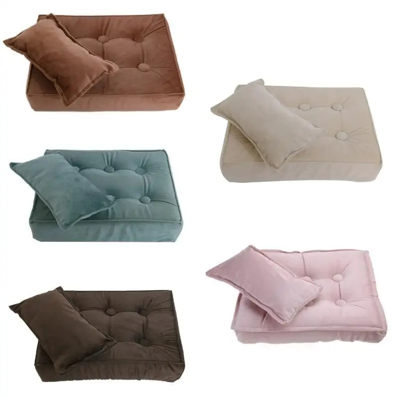 Newborn Photography Props – Baby Posing Mattress & Pillow Set