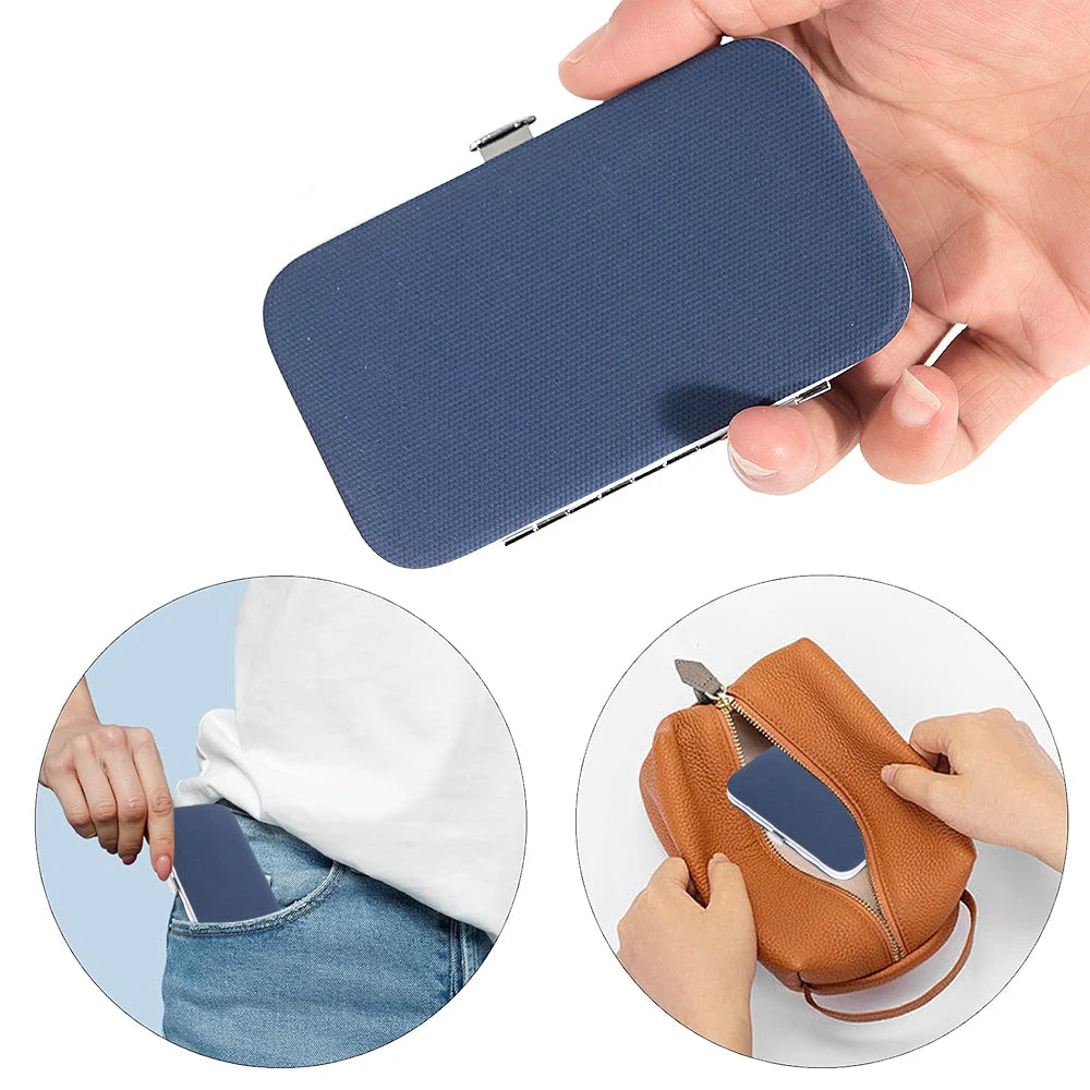 Nail Clipper Set, 7 Pcs Toenail Clippers, Stainless Steel Fingernail Clipper, and PU Leather Manicure Set, Gift Ideas Peaceful Pleasures Health and Wellness