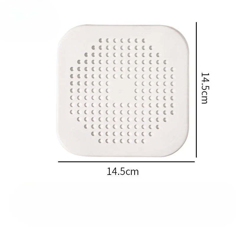 Hot Sink Drain Strainer Hair Catchers Rubber Shower Bathtub Floor Filter Water Stopper Silicone Bathroom Kitchen Deodorant Plug Peaceful Pleasures Health and Wellness WHITE