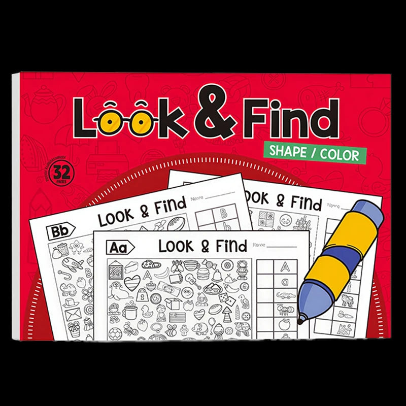 Children's Interactive Treasure Hunt Coloring Book Hidden Images