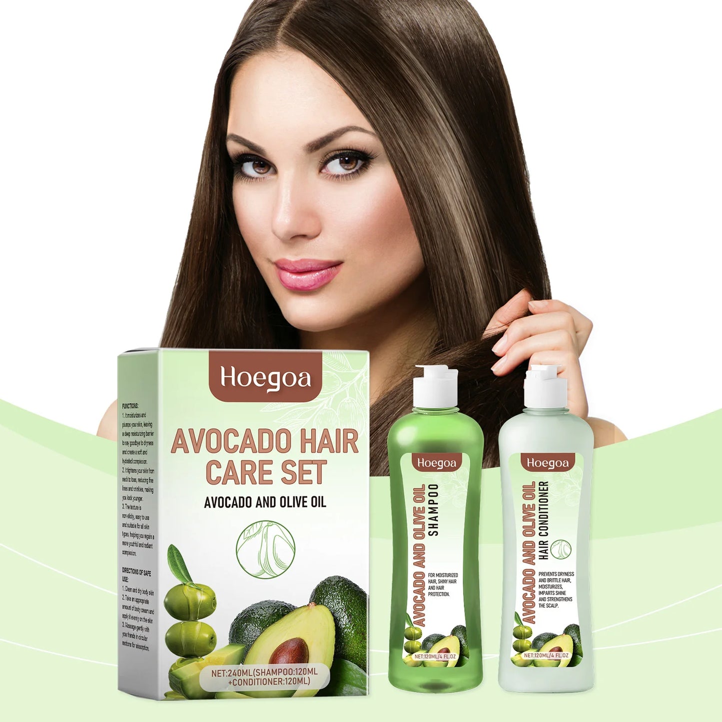 Hair Growth Shampoo Conditioner Set Repairing Strengthen Root Deep Nourish Anti Frizzy Dry Hair Oil Control Smoothing Hair Care Peaceful Pleasures Health and Wellness