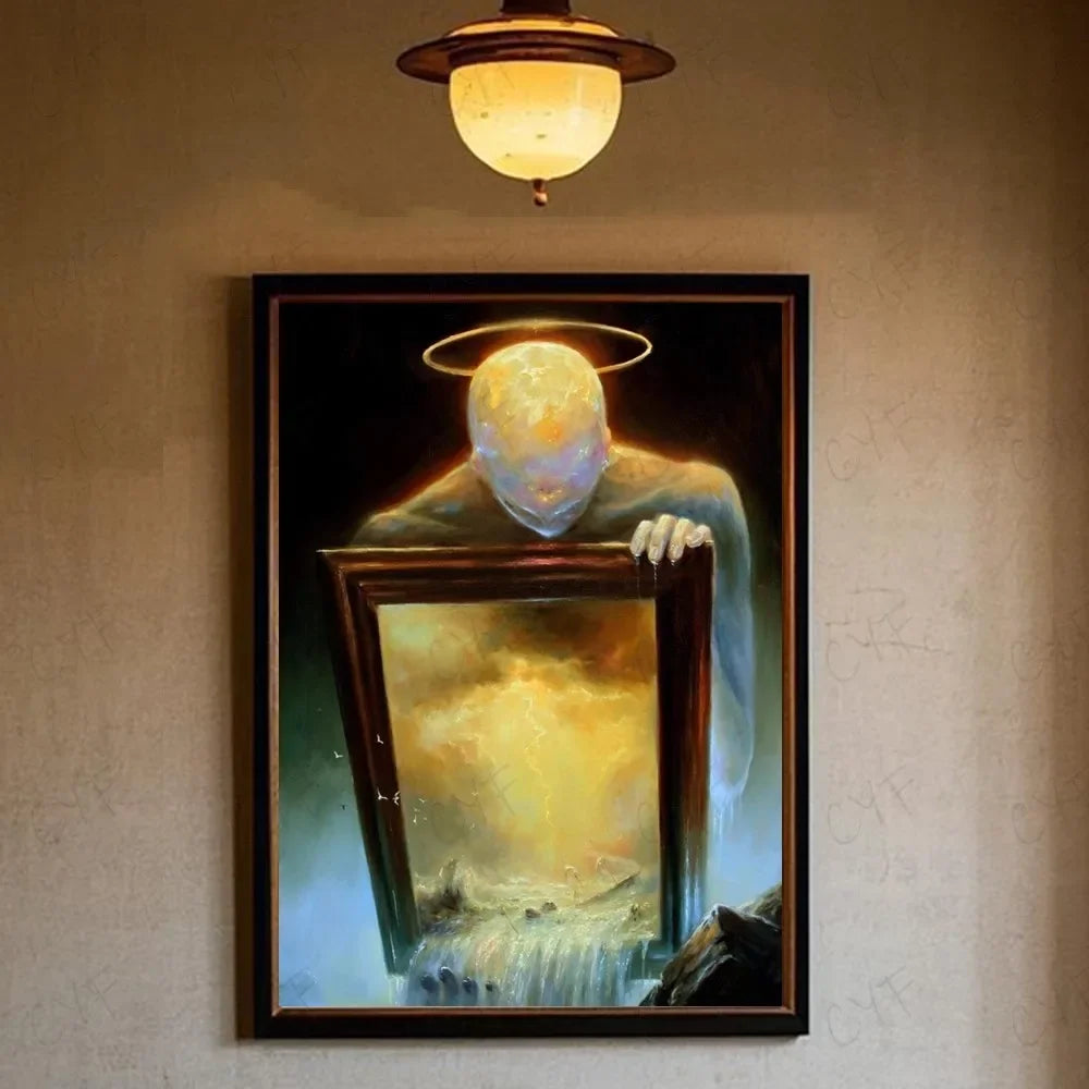 Famous Surrealism Artworks By Zdzislaw Beksinski Poster HD Art Prints for Home Living Room Bedroom Bar Aesthetic Wall Decor Peaceful Pleasures Health and Wellness