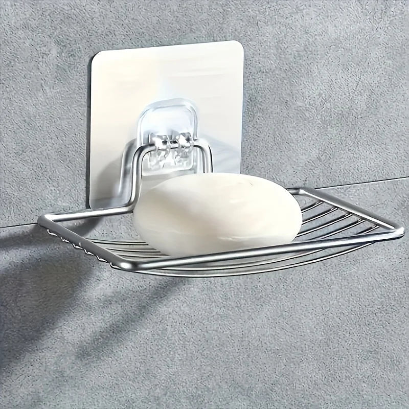 Stainless Steel Soap Dish Holder | Wall Mounted, Drainage Holes
