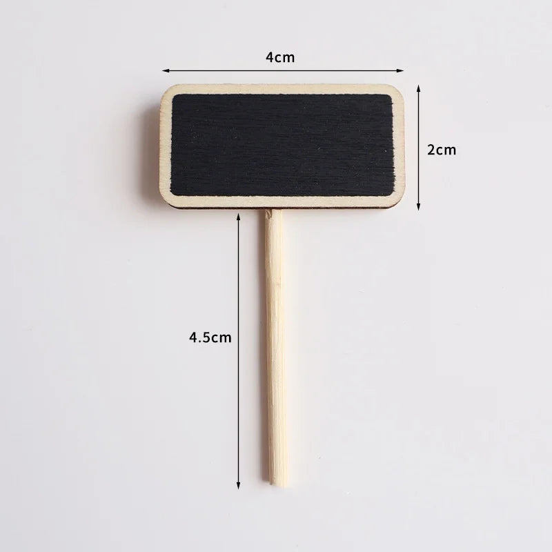 Bview Art Mini Wooden Chalkboard Clip Price Tag Display Holder Memo