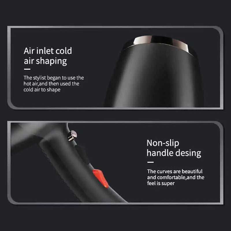 US,EU High Speed Hair Dryer Vintage Color 2400W High Power Fast Drying Silent Home Hairdresser Recommendation Peaceful Pleasures Health and Wellness