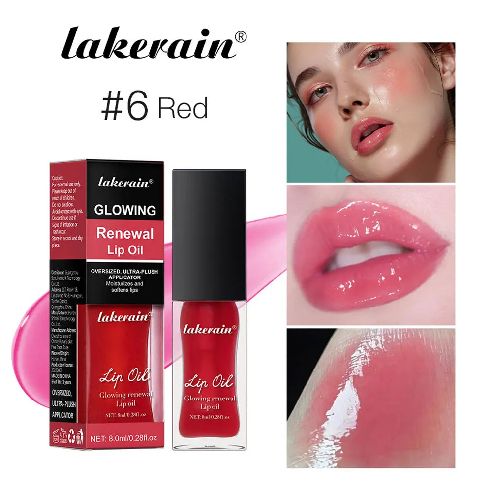 Glowing Lip Oil Moisturizing Gloss Care Of The Lips Benetitnt For Lips Plumping Nourishing Jelly Liquid Pink Plumping Gloss Oil Peaceful Pleasures Health and Wellness color 6