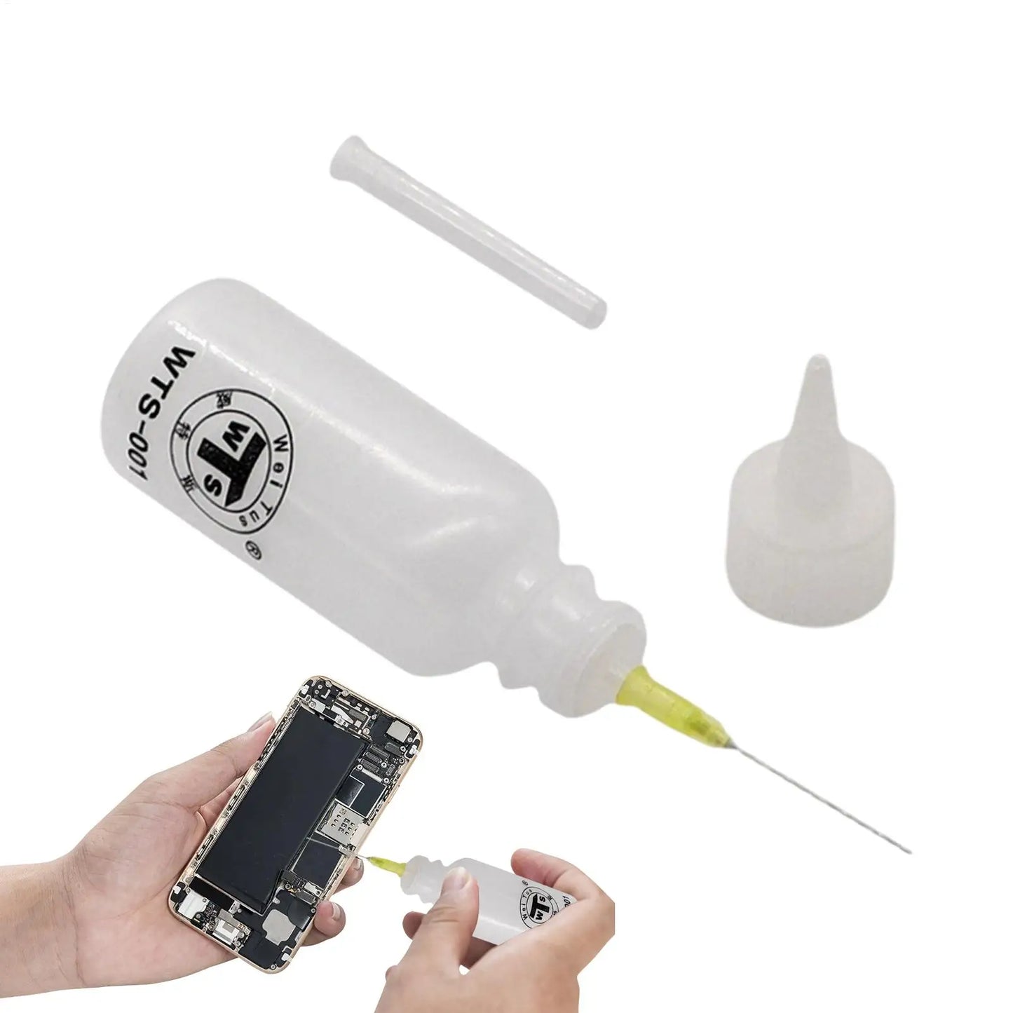 empty Needle Tip Bottle Precision Tip Needle Oiler Glue Applicator Squeeze Bottle Portable Liquid Dropper Bottles Oil Applicator Peaceful Pleasures Health and Wellness