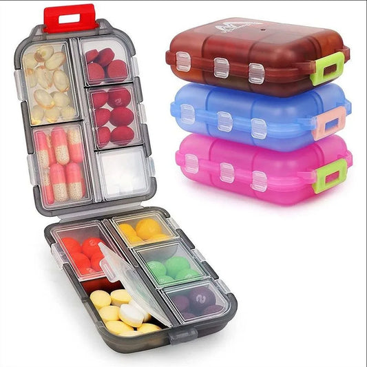 Tcare Travel Pill Organizer Moisture Proof Pills Box for Pocket Purse Daily Pill Case Portable Medicine Vitamin Holder Container Peaceful Pleasures Health and Wellness