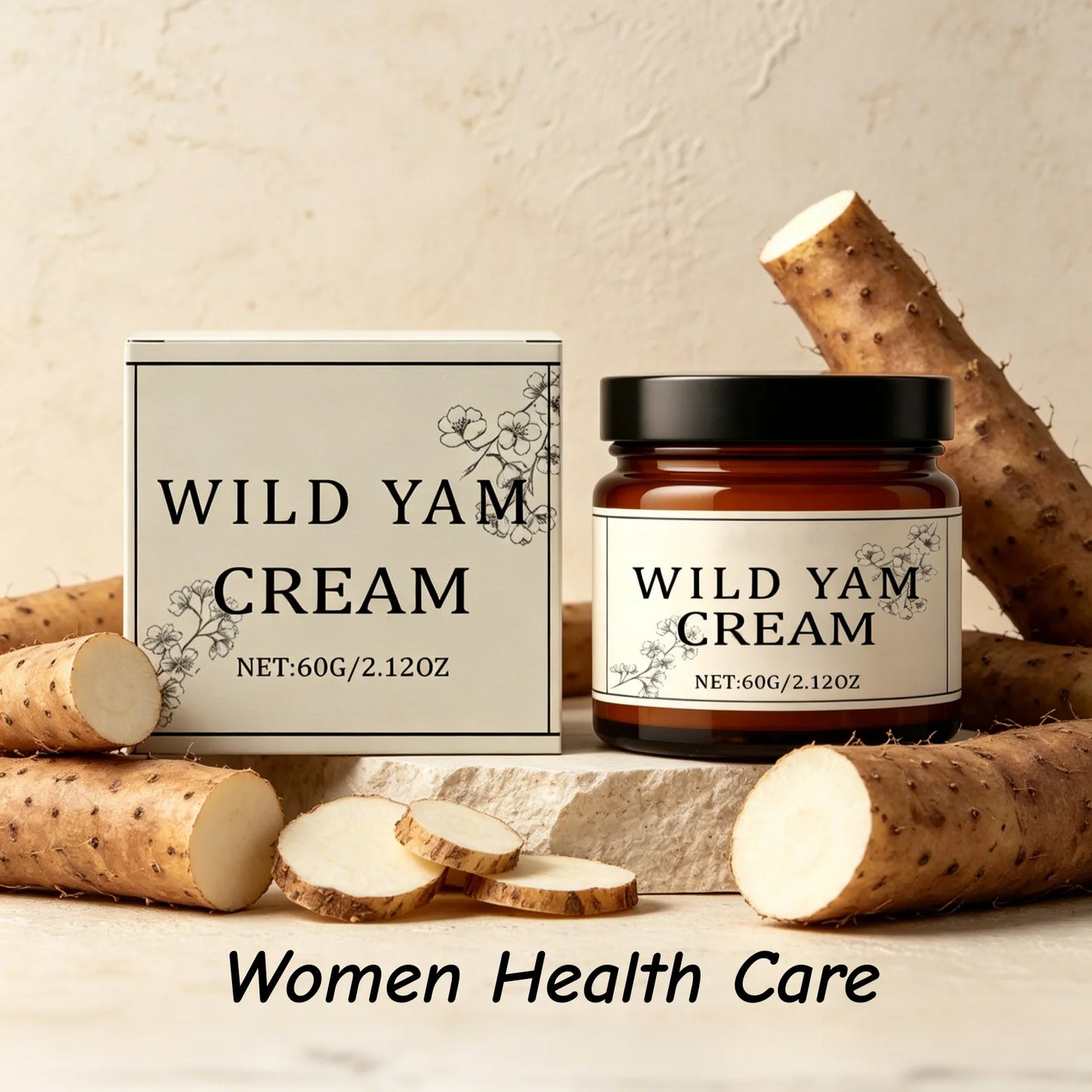 Wild Yam Cream Help Hormone Balance Soothing Menopause Stress Reduce Hot Flashes Women Body Balance Support Body Relief Creams Peaceful Pleasures Health and Wellness