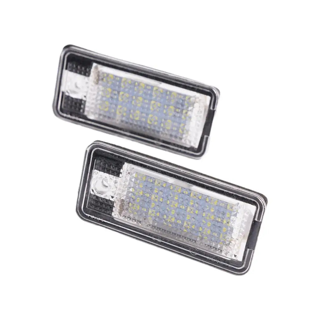 Audi LED License Plate Lights 2pcs Error Free – A3 A4 A6 Q7 S4