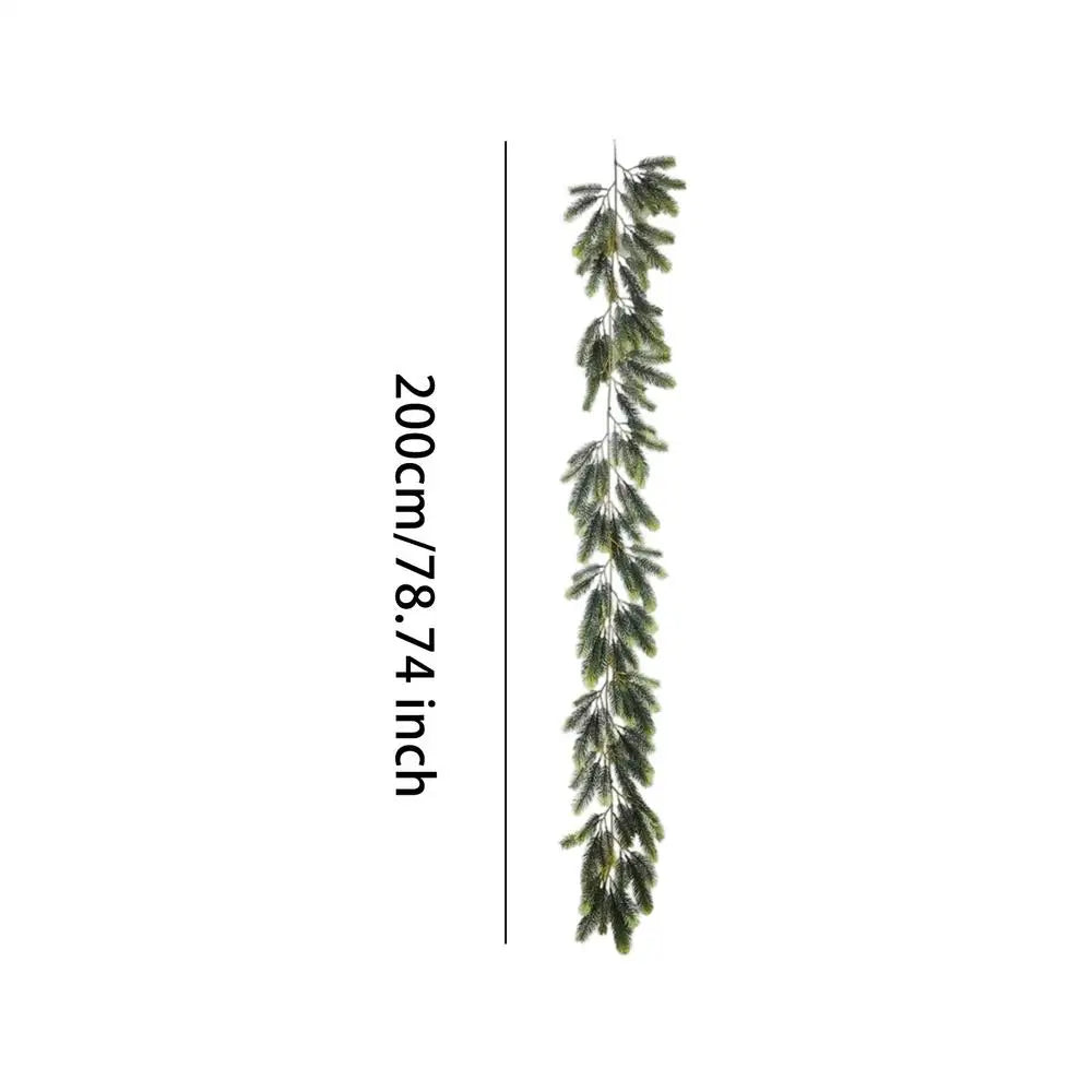 78.74" Artificial Pine Cedar Branches | Faux Christmas Stems Artificial Christmas Stems Peaceful Pleasures Health and Wellness green China Mainland